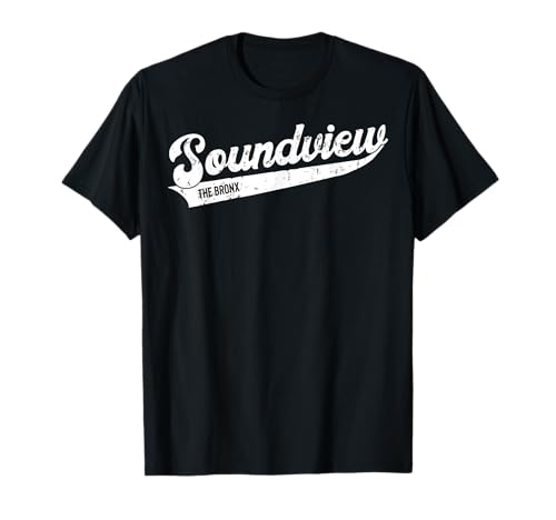 Soundview The Bronx NYC Typographic Design T-Shirt