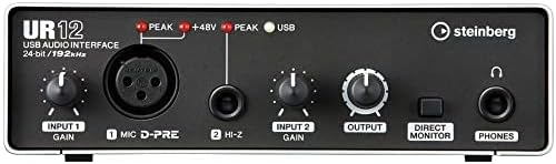Interface de Audio Portátil UR12 2 Canais Steinberg Yamaha