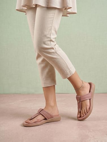 Image of Extra Soft Women's Comfortable Highcushioned Doctor Slippers|Flip-Flops Fashionable Casual & Stylish|Lightweight & Breathable Chappals|Outdoor Sandals Ladies&GirlsBB928