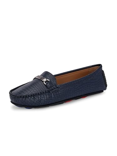 Image of EL PASO Faux Leather Stylsh Loafers for Women & Girls