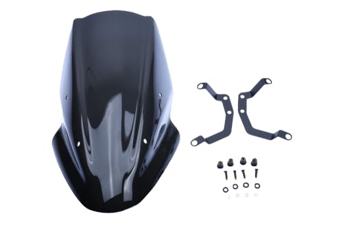 Bulle Kawasaki Z650 noir saute vent polycarbonate ER650H 2017 2018 2019
