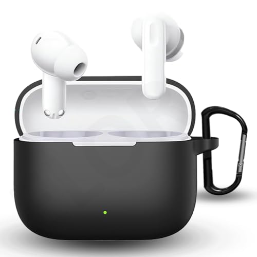 Image of ELOR Silicone Case Cover Compatible with Oppo Enco Buds 3 Pro (2025) (Earbuds Not Included) (Carbon Black)
