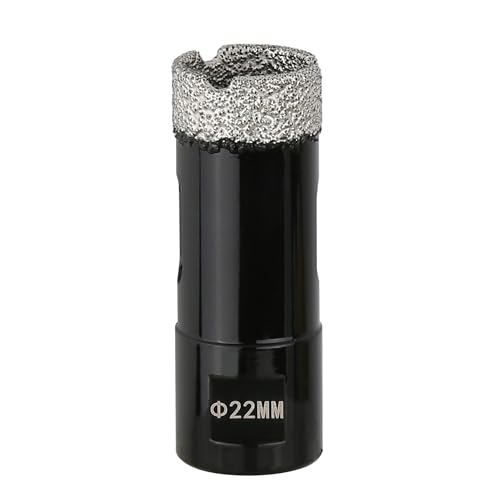 Vearter 22mm Dry Diamond Core Drill Bit, M14 Thread Connection Vacuum Brazed Masonry Hole Saw