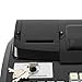 Cash Register, Electronic Commercial Cash Register with 47 Keys and 6 Digits Led, Compact Cash Register with Lock Cash Drawer Box, Multi-Color Waterproof Keyboard, Check Opening, Black