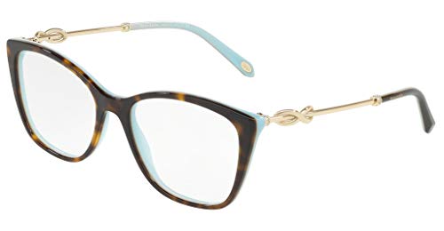 Tiffany & Co. TF2160B - 8134 Eyeglass Frame HAVANA/BLUE w/ Clear Demo 54mm