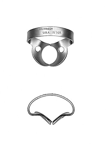 Hu-Friedy RDCMW14A #W14A Rubber Dam Clamp, Satin Steel