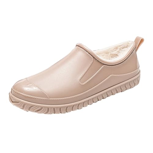 Botas de goma para mujer, forradas cortas, botas de jardín de goma, impermeables, bajas, antideslizantes, botas de goma, botines de color sólido, botas de lluvia, zapatos de jardín, botas de lluvia,