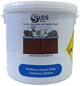 SUDS-ONLINE 5kg Multifunctional Chlorine Tablets 200g Swimming Pool Chemicals