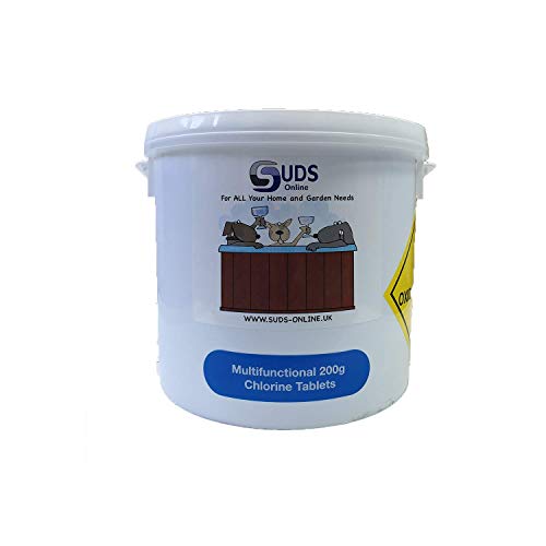 SUDS-ONLINE 5kg Multifunctional Chlorine Tablets 200g Swimming Pool Chemicals