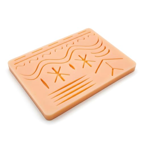 Planche pratique suture plaie silicone sensation réaliste réutilisable plusieurs types, kit de suture, kit de suture etudiant medecine, strips sutures...
