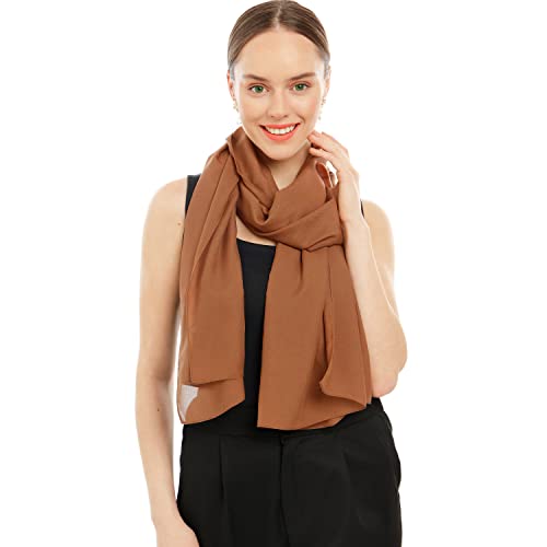 Sheer Chiffon Scarf For Women. Breathable Lightweight Solid Color Soft Chiffon Shawl. Sheer Formal Shawl For Evening Dresses