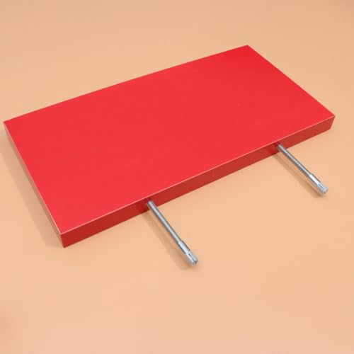 Étagère murale en bois rouge pour en finir avec les livres encombrants au sol - 6