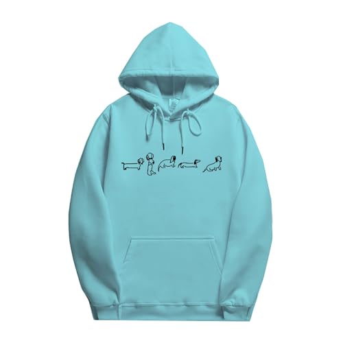 Genérico Sudadera Mujer Anchas Largas Mom Hoodie Mom Funny Pullover Hoodie Mom Hoodie For Women 2024 New Chaqueta Termica Mujer XXL (Sky Blue, XXXXL)