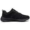 LARNMERN Mens Womens Waterproof Trainers Non Slip Work Shoes Men Chef Kitchen Shoe Slip Resistant Absorbing Restaurant Food Service Shoes Slip-on,Black/8.5 UK #5
