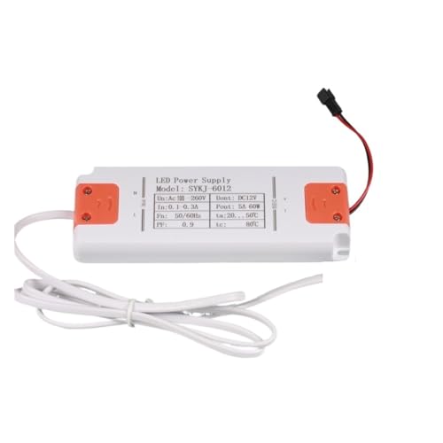 Alimentation LED 12V 60W compacte et stable pour un éclairage sans scintillement