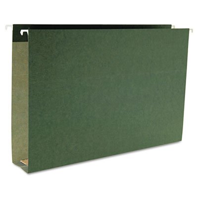 2" Cap Box Bottom Hanging File Folders- Legal- Std Green- 25/Box