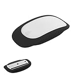 Silicone Case Cover Protective Skin for Apple Magic Mouse 1 & 2 Silicone Sleeve Compatible with Apple Magic Mouse iPad Mouse (Black)