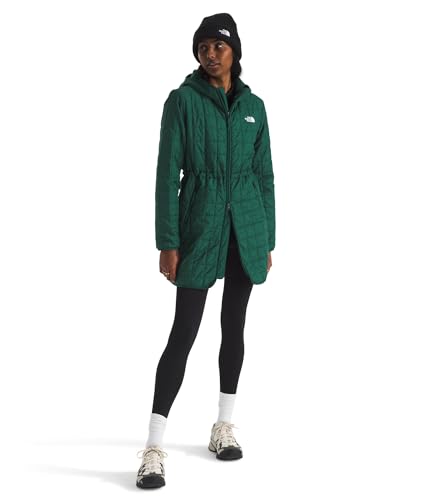 The North Face Women's Junction Insulated Parka | Winter Jacket Packed with Insulation, Water Repellent Finish & Secure Zip Hand Pockets, Hunter Green, 3X-Large
