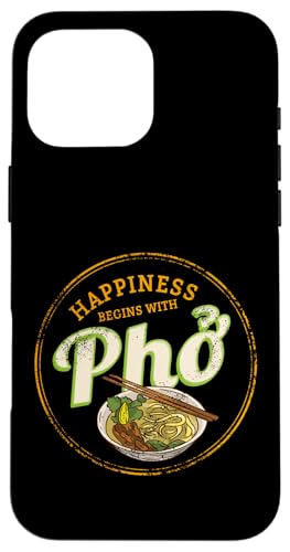 Pho Soupe Rétro Street Food Vintage Gourmet Vietnam Souvenir Coque pour iPhone 16 Pro Max