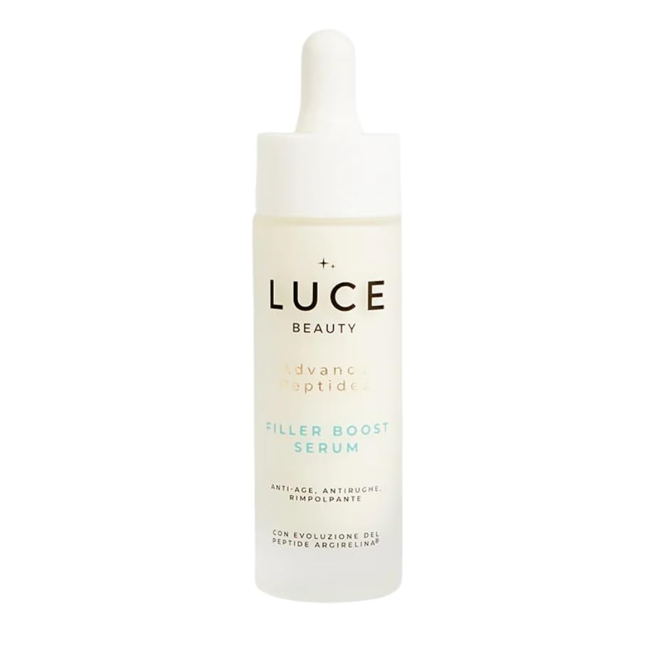 Luce Beauty Filler Boost Serum - Siero viso Rimpolpante, Anti Rughe ad Effetto Filler, Per pelli secche e normali, con Argireline® Amplified Peptide e Olio di Lapacho - 30 ml