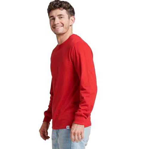 Image of Russell Athletic Men's Basic Cotton Long-Sleeve T-Shirt