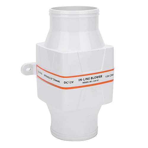 Marine Bilge Air Blower, High Strength and ABS Ventilation Fan High Efficiency Excellent Airtight Effect for for Buildings for Yachts