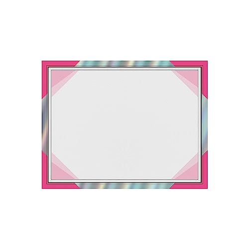 Cosco Certificados de folha de arco-íris, rosa