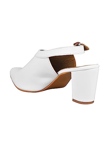 Image of SilverArrow Style Fancy Trending and Comfort Block Heel Sandal Mule Bellies Sandal for Womens and Girls Black