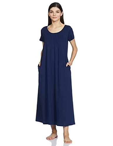 Image of Amazon Brand - Symbol Women's Cotton Ankle-Length Casual Regular Nightgown