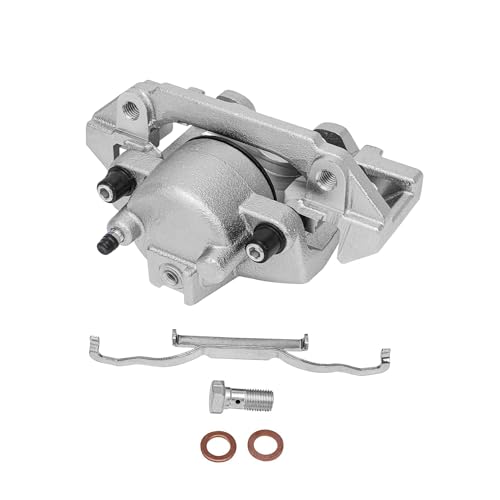Image of Detroit Axle - Front 2pc Brake Calipers for Chrysler Voyager Town & Country Dodge Grand Caravan, 2 Disc Brake Calipers Replacement