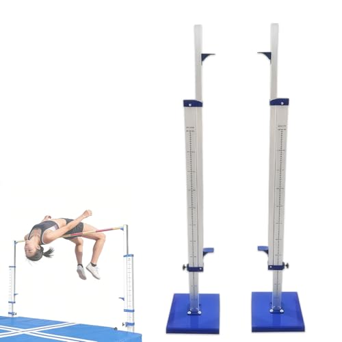 Wysokie standardy skoku, regulowany stojak treningowy 30-230 cm, stop aluminium z kółkami, stabilna podstawa, przenośny sprzęt gimnastyczny do ćwiczeń lekkoatletycznych