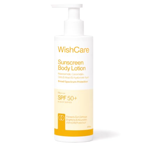 WishCare Sunscreen Body Lotion with SPF 50 PA++++ In- Vivo Tested...