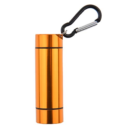 Quantum Abacus Mini-Aschenbecher / Taschenaschenbecher / Reiseaschenbecher aus Aluminiumlegierung, Zylinder mit Schlüsselanhänger, Farbe: gold, Mod. 8016-01 Cover