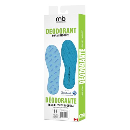 Plantillas de espuma desodorante Moneysworth & Best para hombre