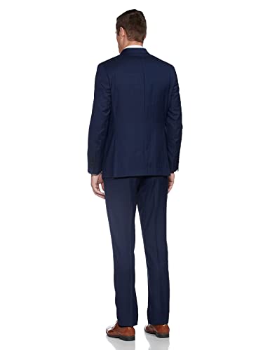 Image of Raymond Wool Blend Men's Full Sleeve Contemporary FIT Dark Blue Formal Suit