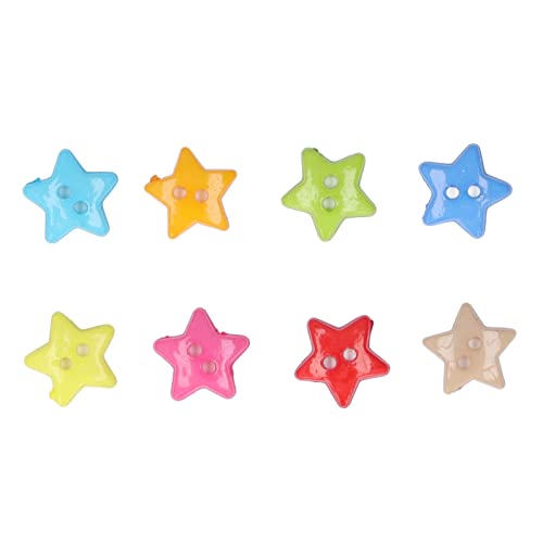 Generic Colorful Star Buttons 200 Pcs Small DIY Craft Buttons