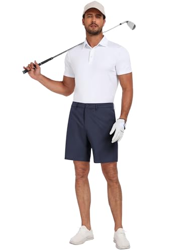COOFANDY Mens Golf Dress Shorts Lightweight 7" Hiking Shorts Casual Summer Shorts with Pockets3