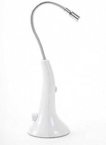 Portable Motion Detecting Dusk-to-Dawn Blue LED Night Light (white)