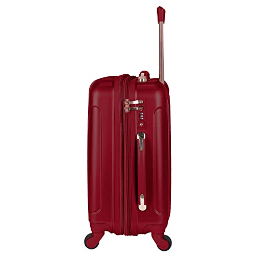 Kensie Women's Alma Hardside Spinner Luggage, Expandable, Japanese Carmine Red, Carry-On 20-Inch #TOP2