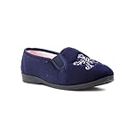 The Slipper Company Womens Full Slipper in Navy - Size 5 UK - Blue