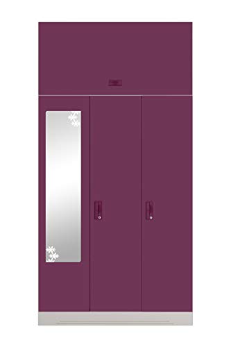 Image of Interio by Godrej Slimline 3-Door Steel Almirah