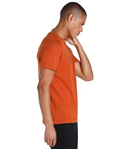 Image of Puma Men Cotton Solid Regular Fit Tees