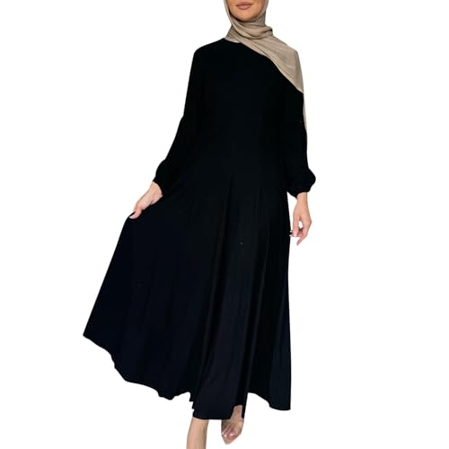 Robe musulmane coton respirant abaya Dubai ample contre la chaleur