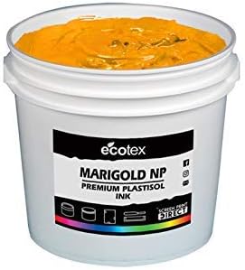 Ecotex Marigold Plastisol Ink for Screen Printing Non Phthalate Formula Pint - 16 oz.