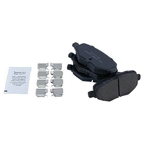 Image of TRQ Performance Rear Brake Pad and Rotor Set Ceramic Slotted Drilled G
