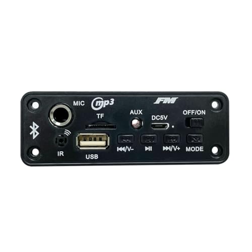Hoomyew �J�[MP3�v���[���[ 2x5W Bluetooth�A���v MP3�f�R�[�_�[�{�[�h �[�d��FM���W�I���W���[�� �}�C�N���t�H�� TF USB �A���v���t�@�C�A
