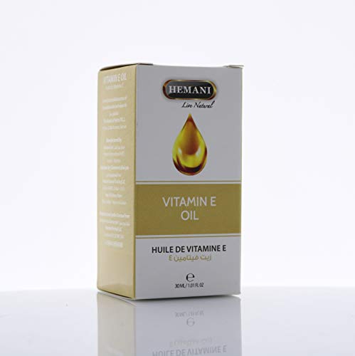 HEMANI Vitamin E Oil 30mL (1 FL OZ) - 100% Edible Oil - Essential Fatty Acid Dietary Supplement