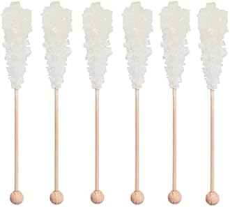 Civilized Coffee Premium Sugar Sticks – Rock Candy Swizzle Stirrers for Coffee, Tea & Cocktails, Individually Wrapped (25 Count)