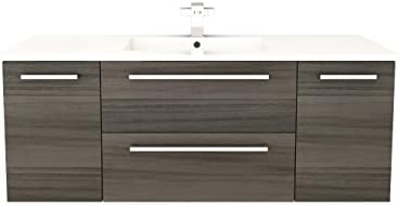 Cutler Kitchen and Bath Silhouette Wall Hung Bathroom Vanity, Zambukka, 48 Inches