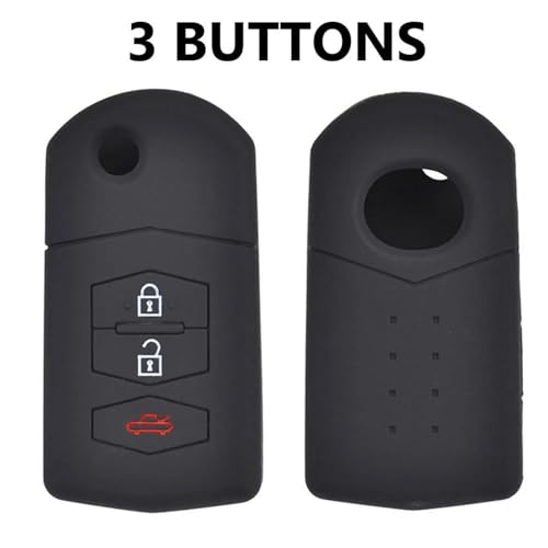 Botones carcasa llave compatible con Mazda 3 con acabado resistente y tacto preciso M3 5